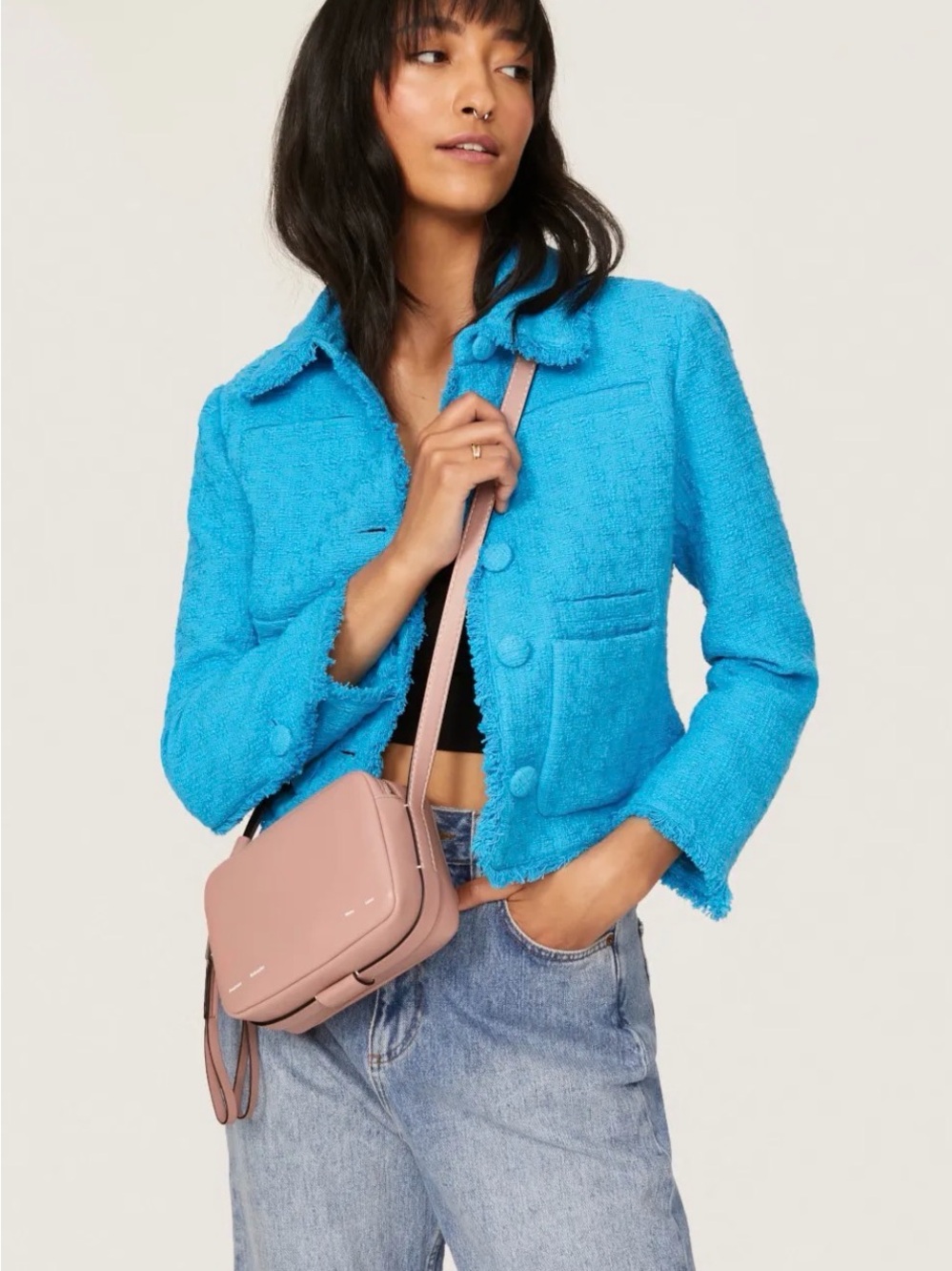 Proenza Schouler Blush Pink Leather Camera Crossbody - Picture 7 of 7